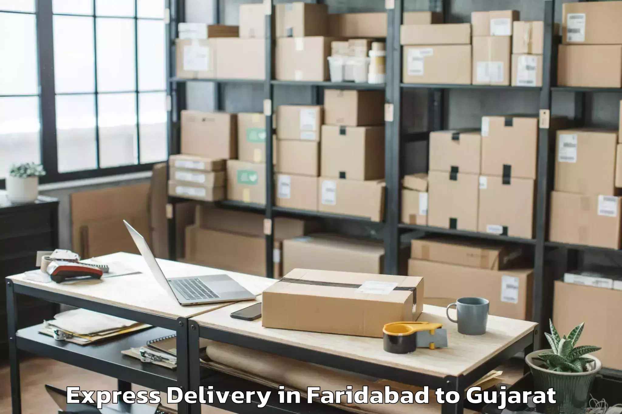 Expert Faridabad to Gsfc University Vadodara Express Delivery